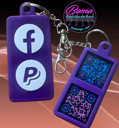 QR Code Keychain FREE SHIPPING!